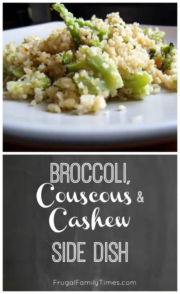 cashew broccoli couscous side dish recipe
