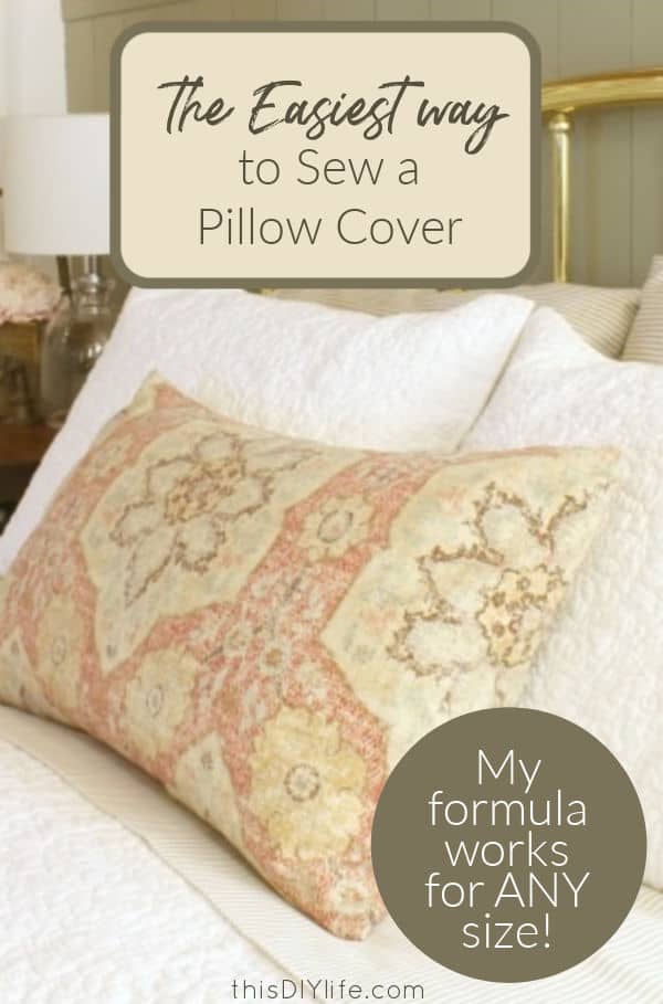 easy way to make a pillow cover