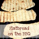 homemade flatbread on the bbq