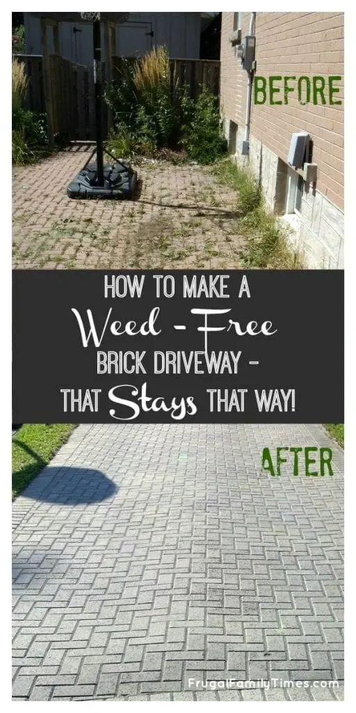 how to get rid of weeds between interlocking bricks
