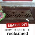 Reclaimed Metal Grate Door Mat