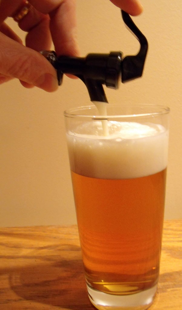 homemade beer kegging