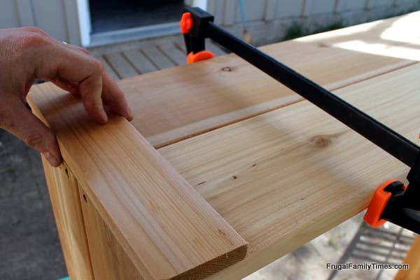 garden boxes DIY clamping