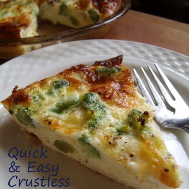 Quick and Easy Crustless Quiche