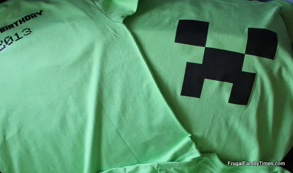 minecraft printable creeper shirt