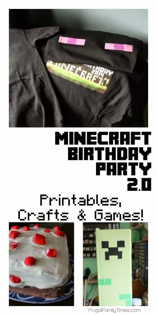 minecraft party games and crafts