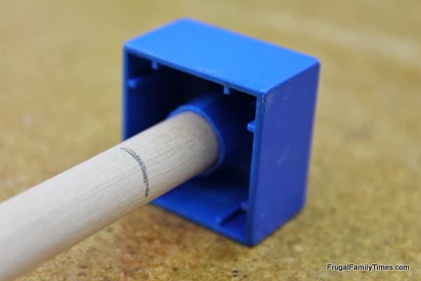 making Lego cabinet knobs