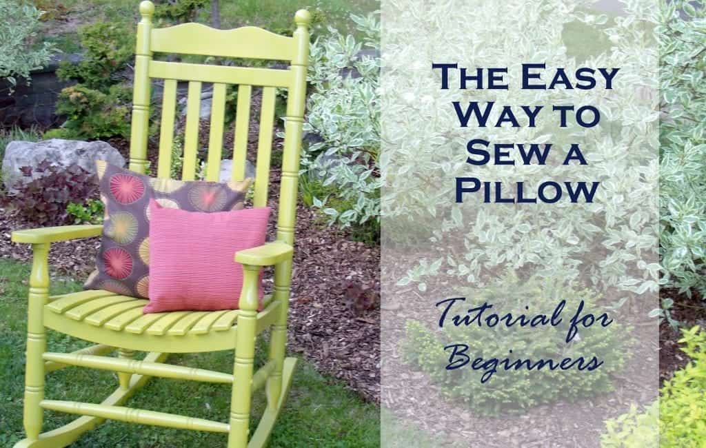 easy way to sew a pillow for beginners
