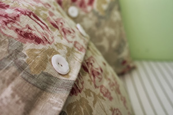 How to Sew Simple Buttoned Pillows (Made Easier Through Imperfection)