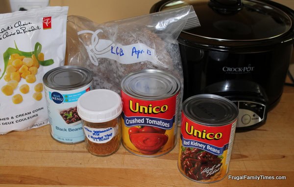 slow cooker dump chili