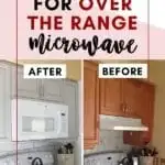 how to cut cabinet for over the range microwave