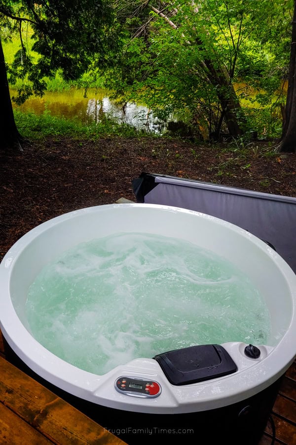 hard sided portable hot tub