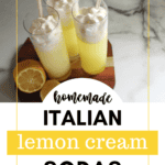 Italian Lemon Cream Sodas