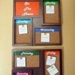 dollar store menu planning board diy