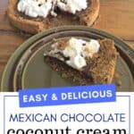 Mexican Chocolate Cream Pie with coconut