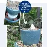 How to Make a DIY Bubble Fountain Garden Water Feature (in an afternoon & on a budget!)