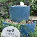 making a fountain from pots