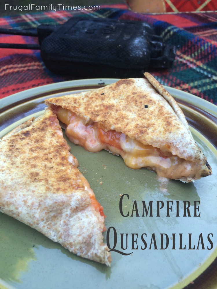 Campfire Pie Iron Quesadillas