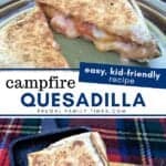 campfire quesadilla pie iron