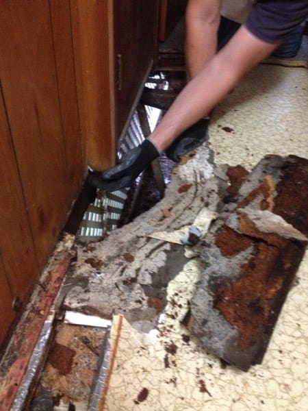 rotten mobile home floor
