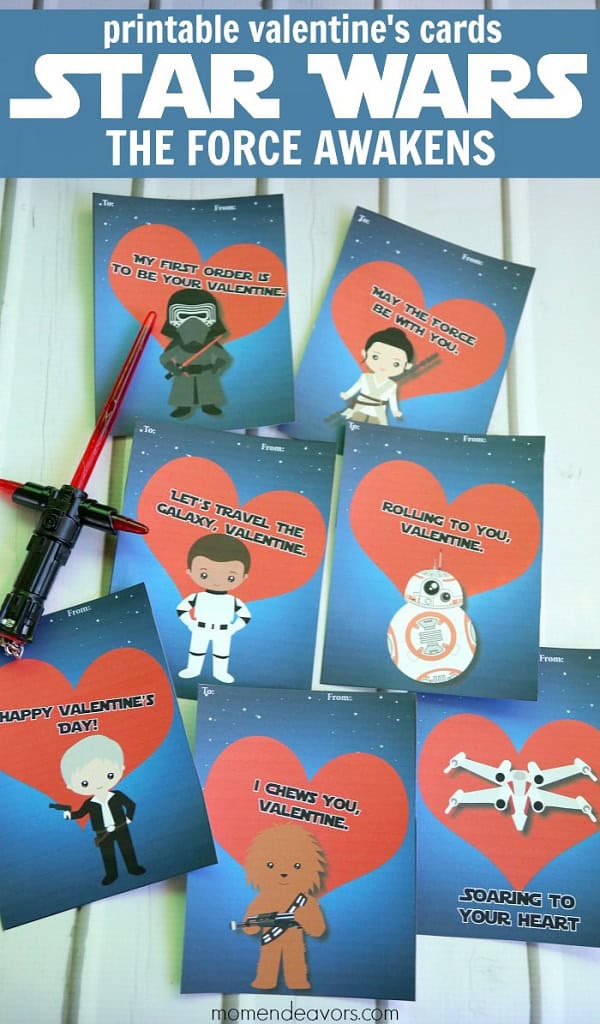 Cute Star Wars Force Awakens Valentines