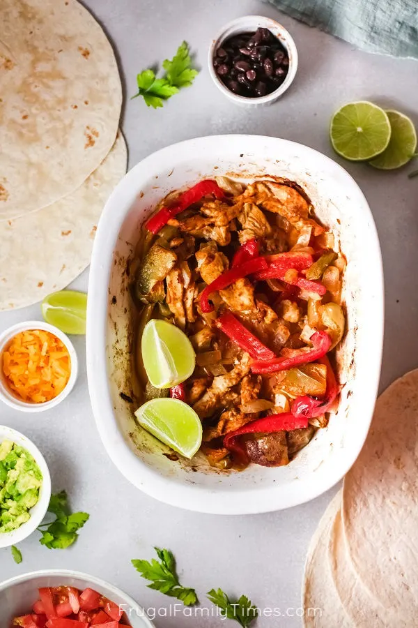 One Pan Chicken Fajitas in Oven