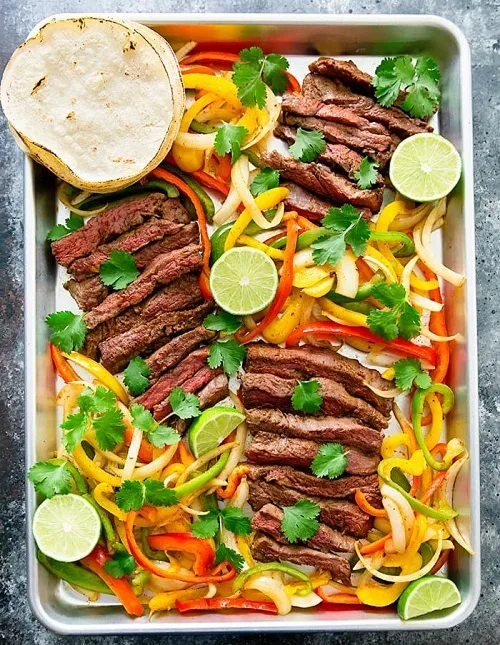 Sheet Pan Steak Fajitas