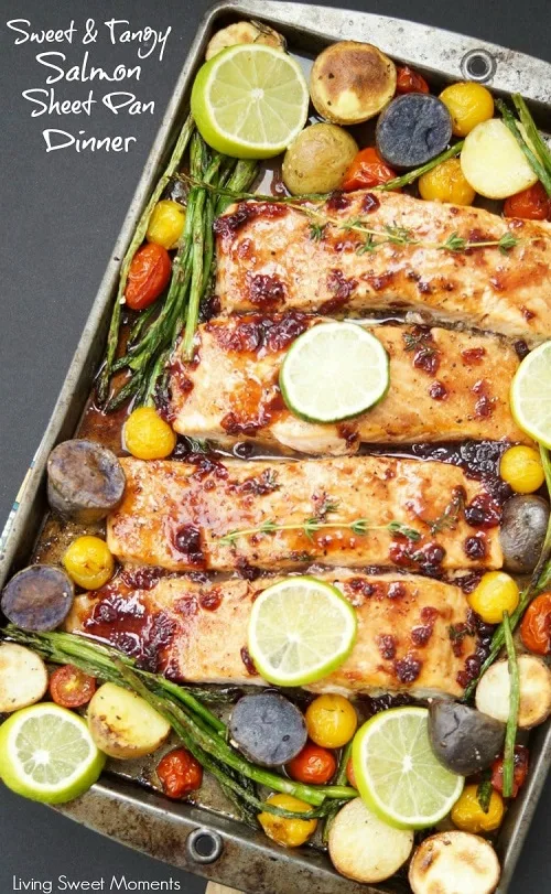 Tangy Salmon Sheet Pan Dinner