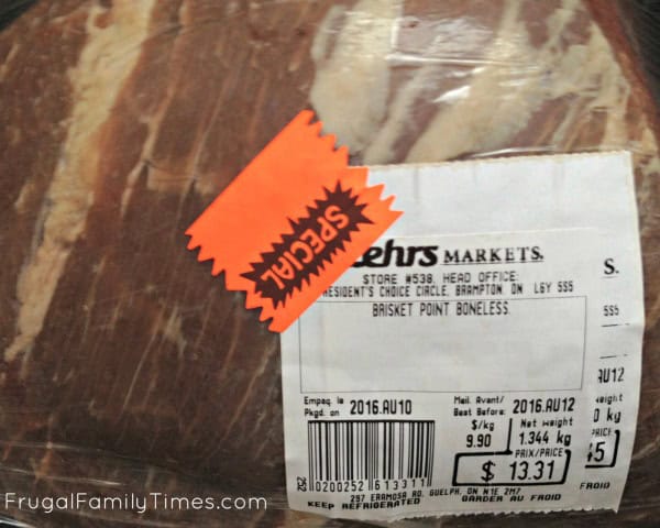 instant pot beer brisket made with discount meat