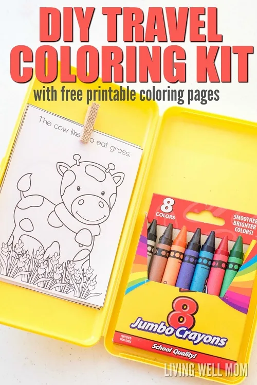 DIY Travel Coloring Kit for Kids