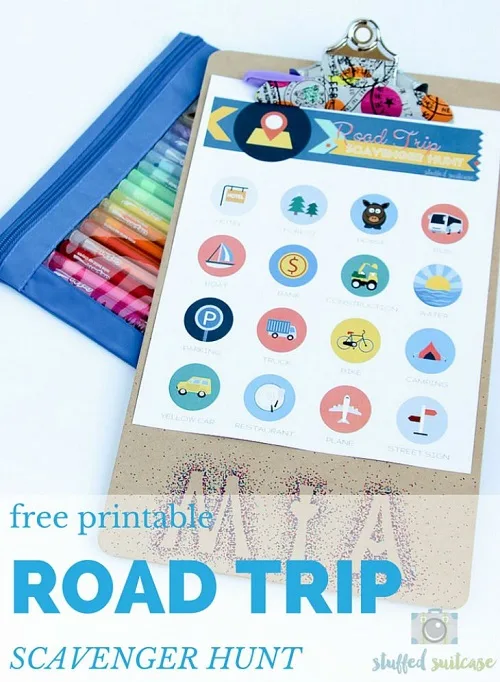 Printable Road Trip Scavenger Hunt