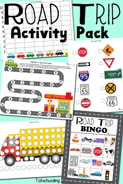 Road Trip Activity Pack