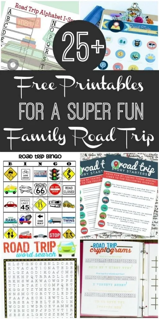 road trip printables