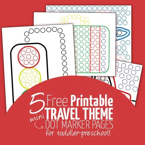 Printable Travel Sheets for Mini Do a Dot