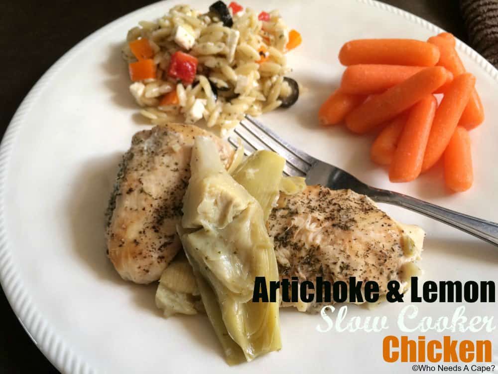 Artichoke & Lemon Slow Cooker Chicken
