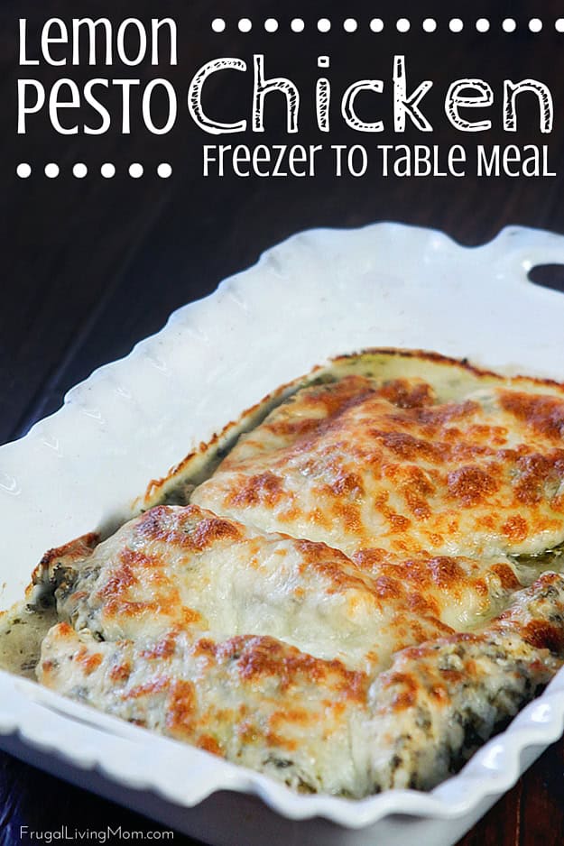 Lemon Pesto Chicken Freezer Meal Recipe