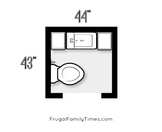 DIY bathroom in basement