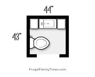 DIY bathroom in basement