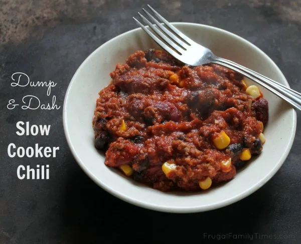 Dump and Dash Slow Cooker Chili