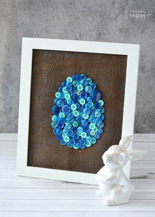 DIY Easter Egg Button Art
