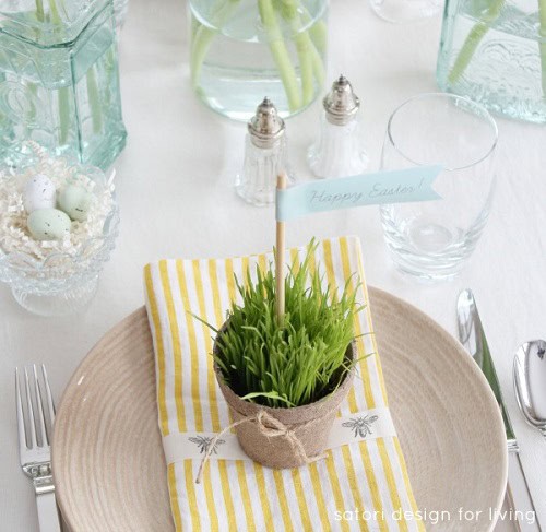 Nature Inspired Easter Tablescape