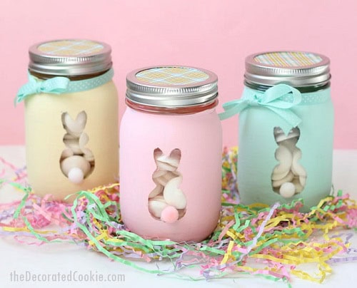 Easter Bunny Mason Jars