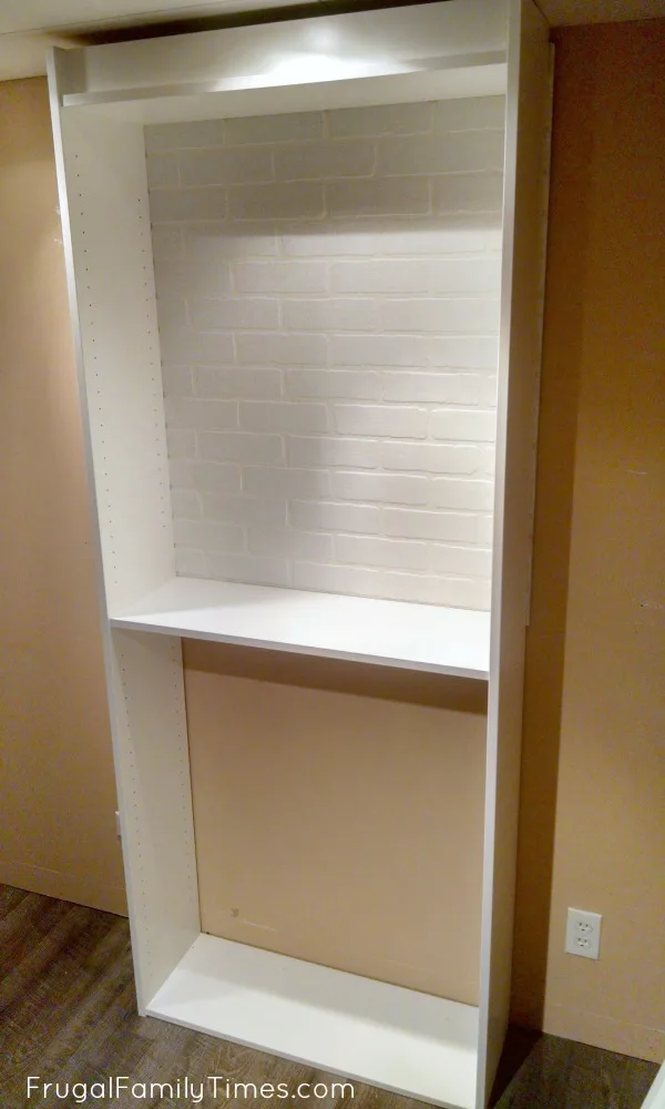 ikea built in bookcase install upside down