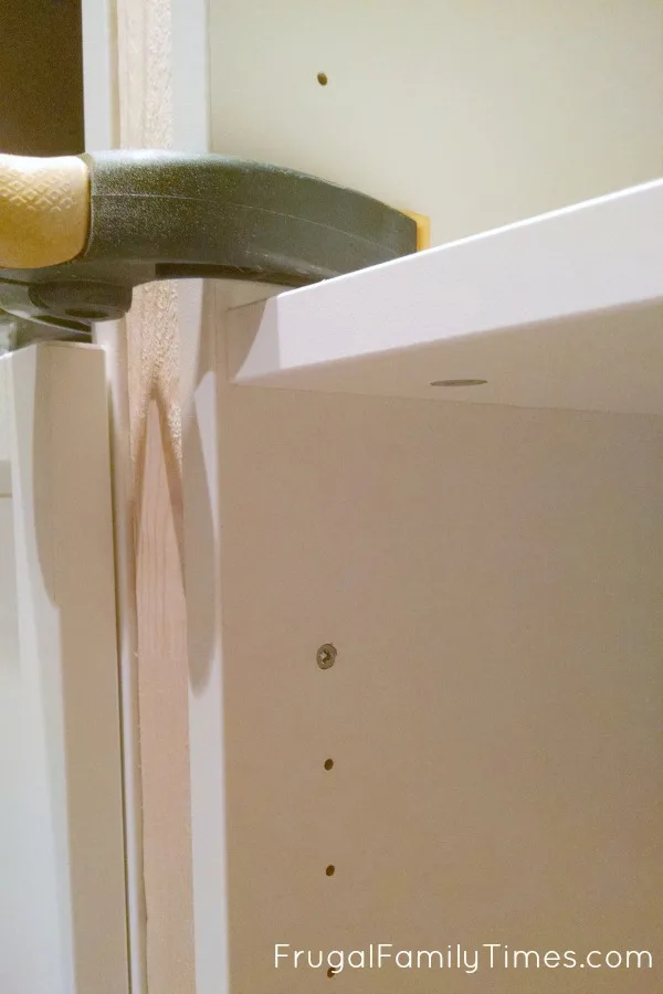 ikea built in bookcases clap and screw spacer