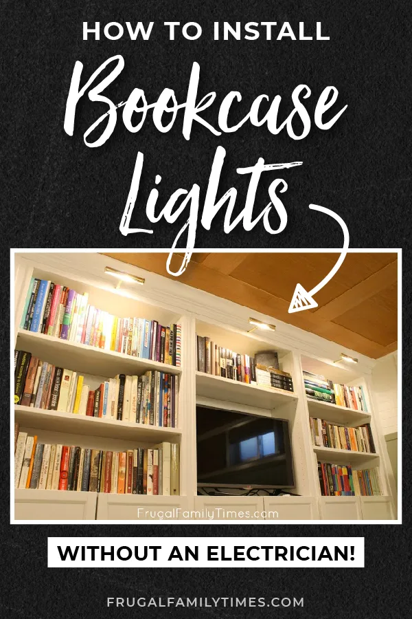bookcase lighting diy