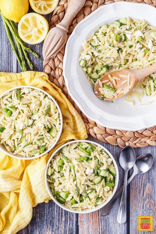 Lemon Orzo Pasta Salad