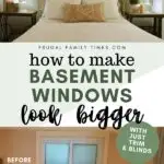 how to make a basement window look bigger
