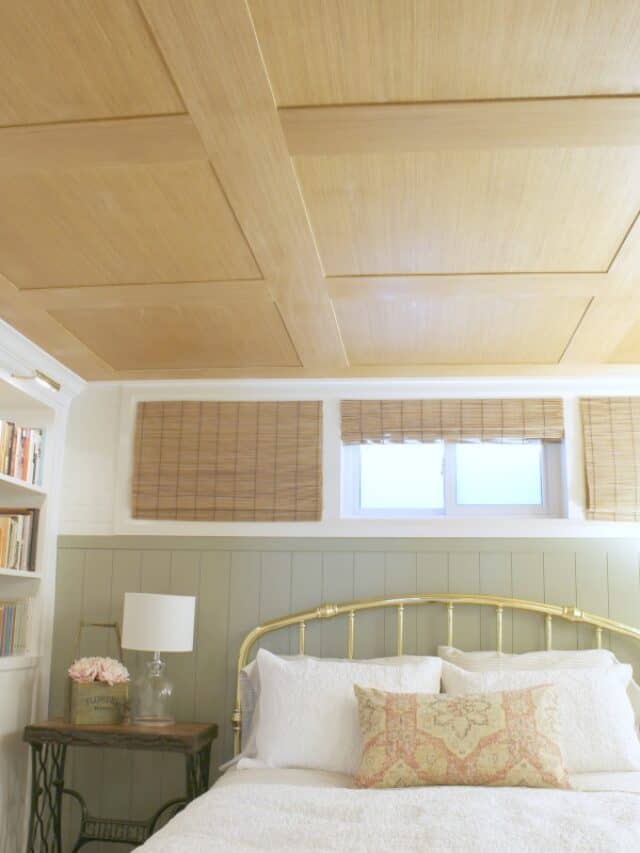 basement panel diy plywood ceiling finished