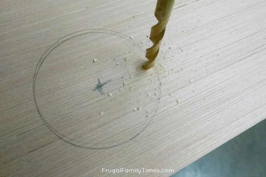 plywood ceiling potlights