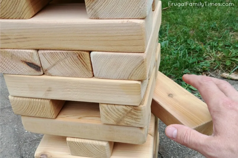 How To Make A Giant Outdoor JENGA Game (AND Teach Your Kids DIY Skills)! |  This DIY Life